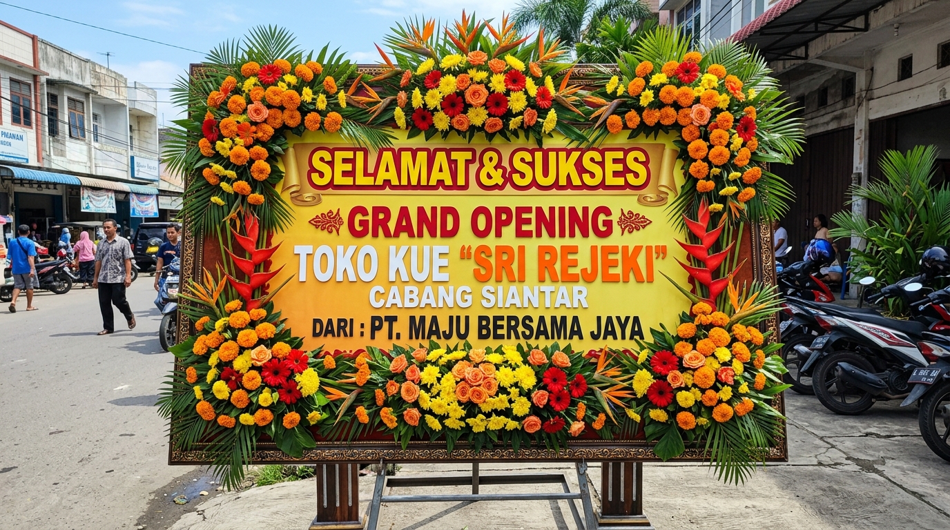 Mengapa Papan Bunga Grand Opening Sangat Efektif untuk Promosi Bisnis Baru di Siantar