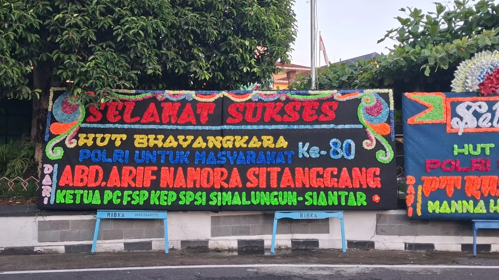 Papan Bunga Grand Opening Siantar