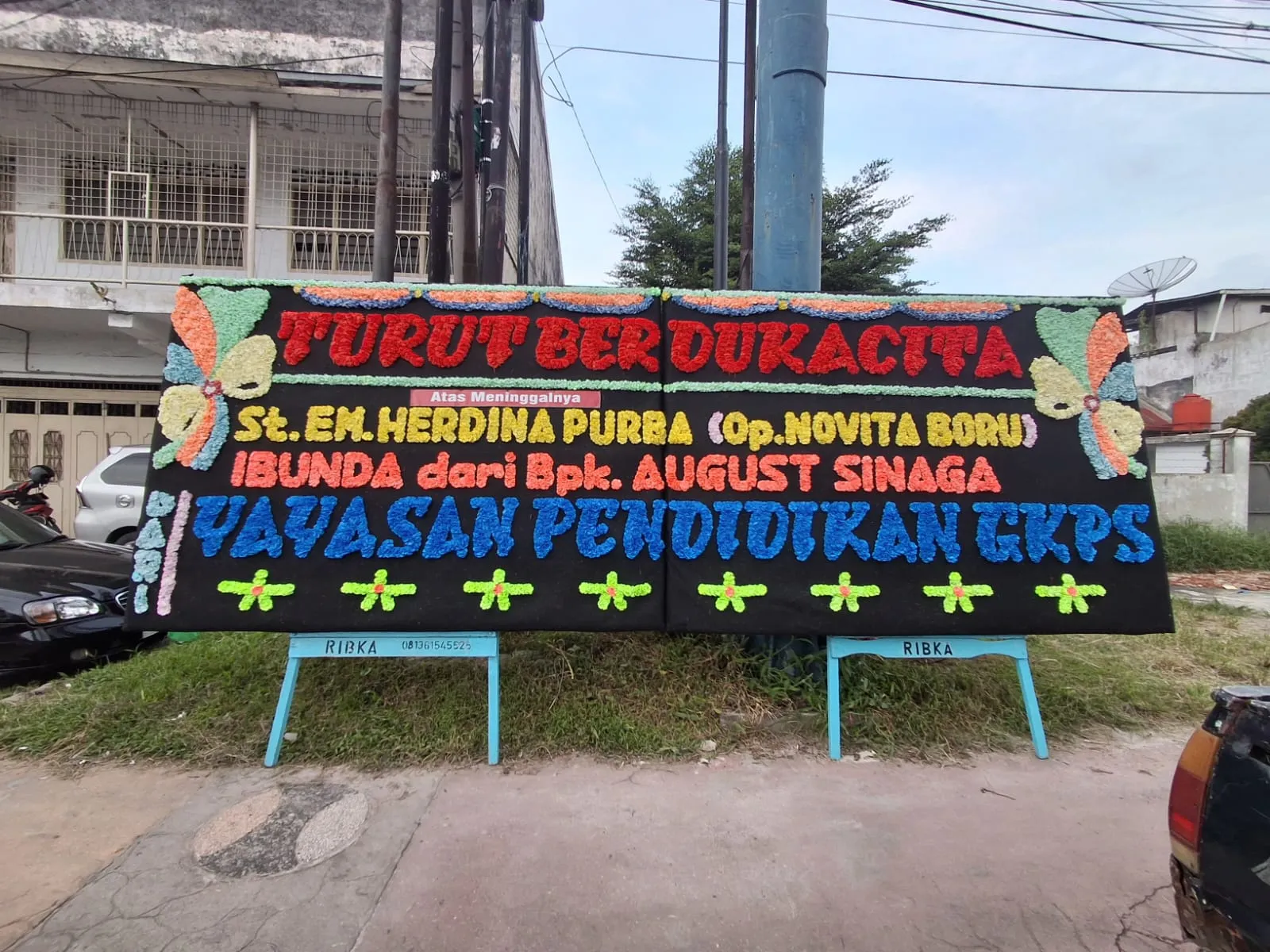 Papan Bunga Duka Cita Siantar