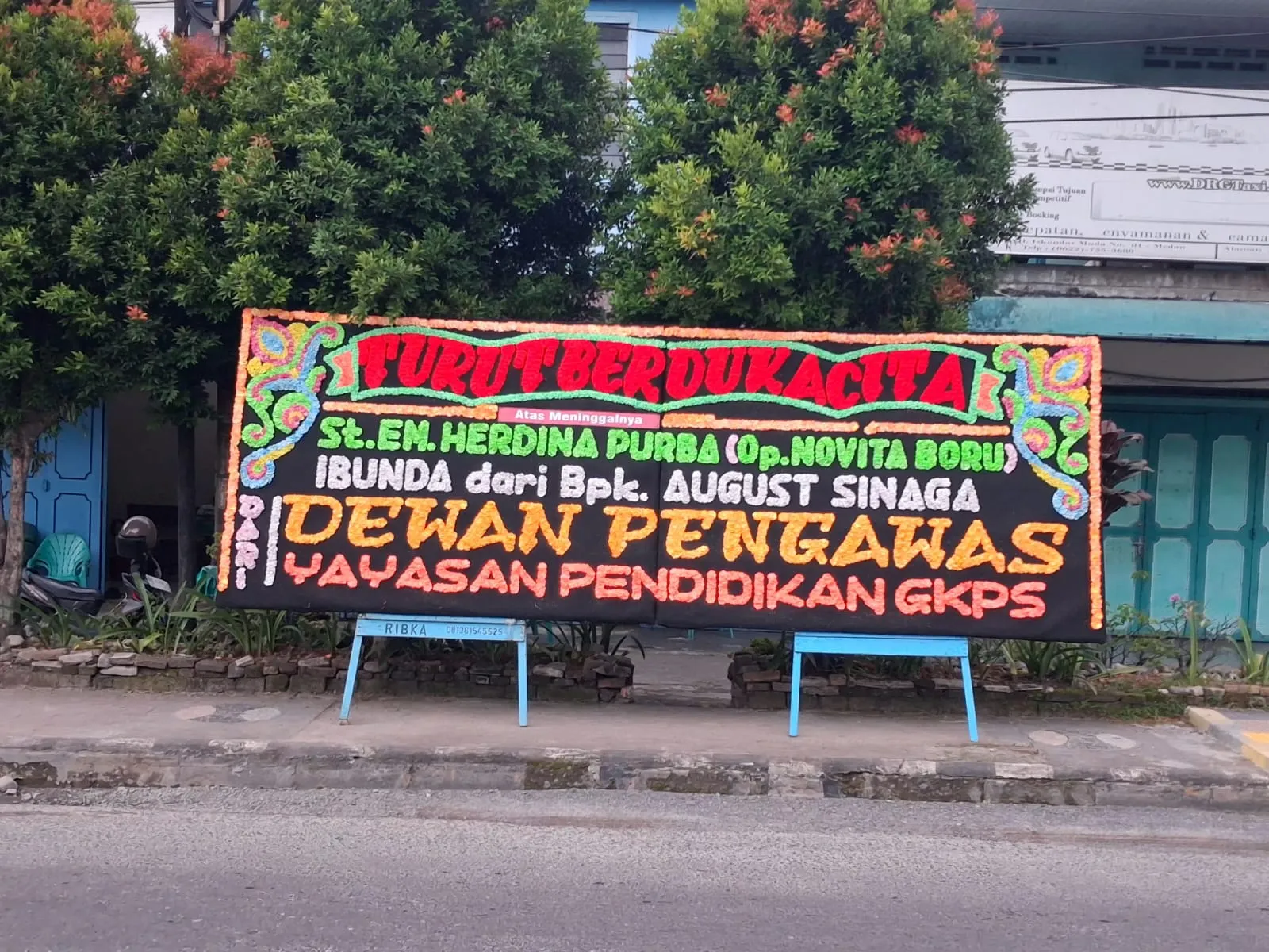 Papan Bunga Duka Cita Siantar